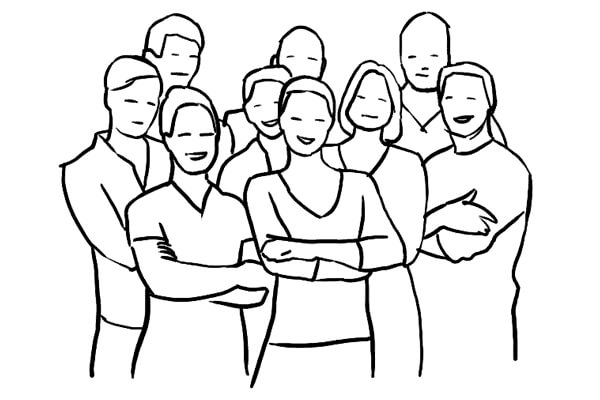 Позы для групповой фотосессии