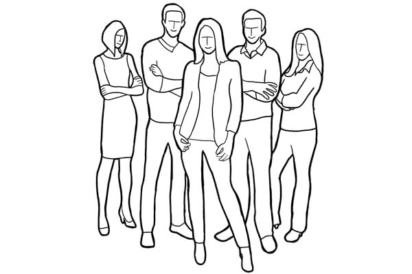 Позы для групповой фотосессии