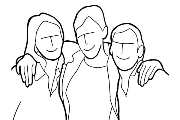 Позы для групповой фотосессии