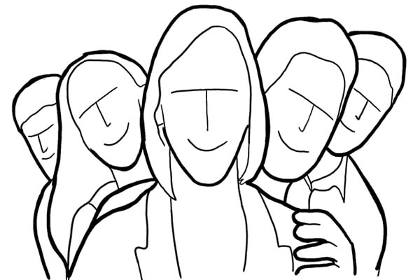 Позы для групповой фотосессии