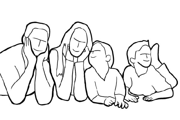 Позы для групповой фотосессии