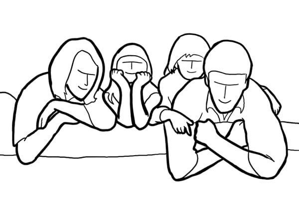 Позы для групповой фотосессии