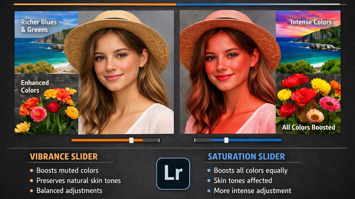 Vibrance and Saturation Lightroom