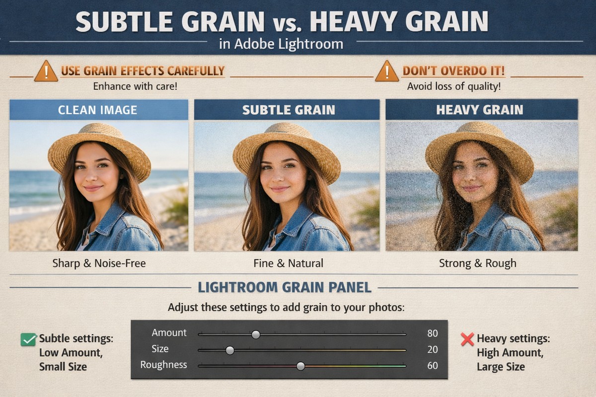 Edit photo with Grain