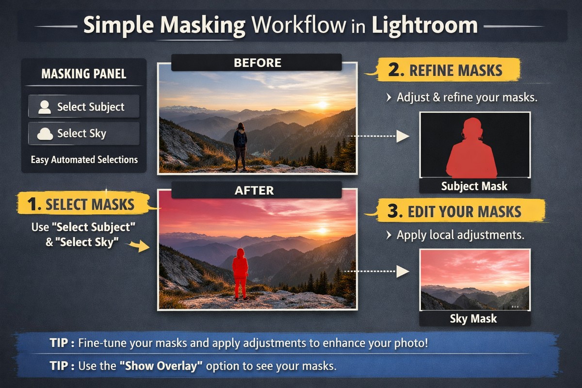 Masking Lightroom’s features