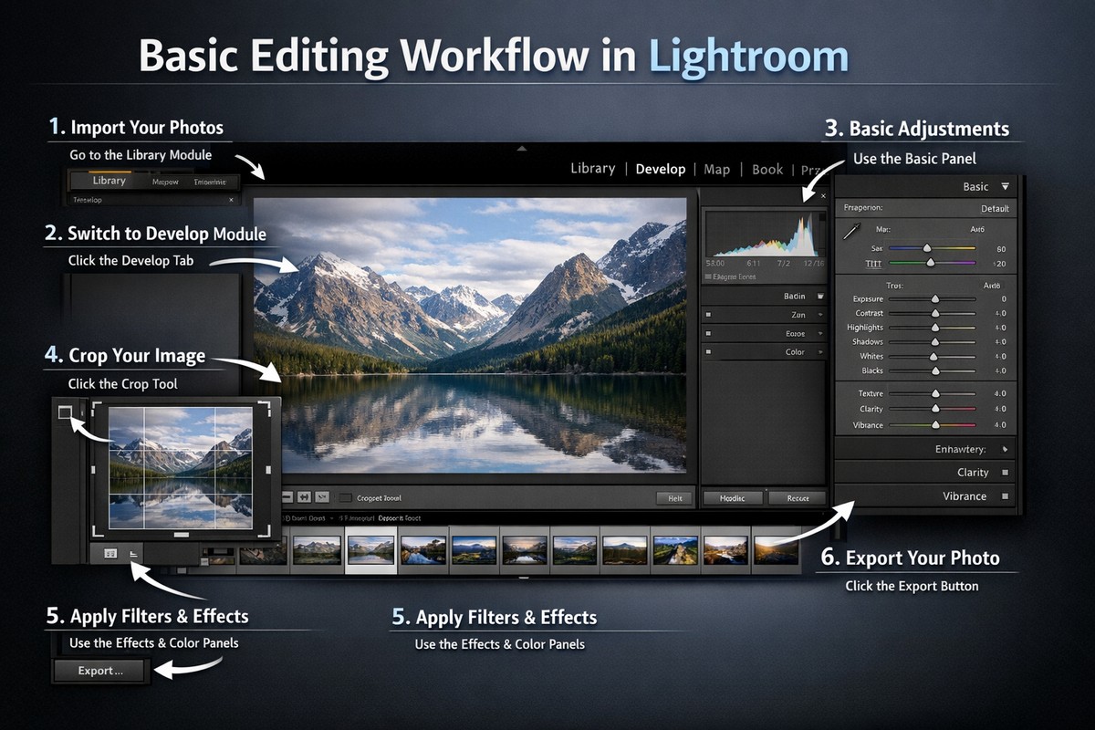 How to Edit Photos in Lightroom: A Step-by-Step Beginner Guide