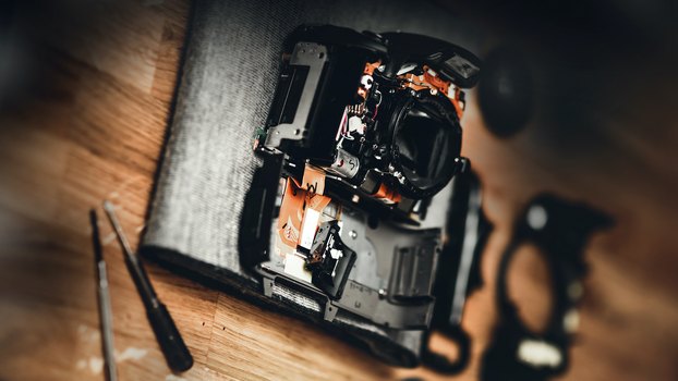 Фотоаппарат был в ремонте