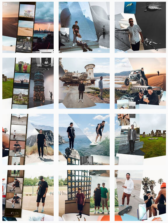 Инстаграм: дизайн коллаж