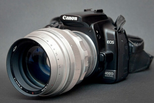 Объектив Гелиос на фотокамере