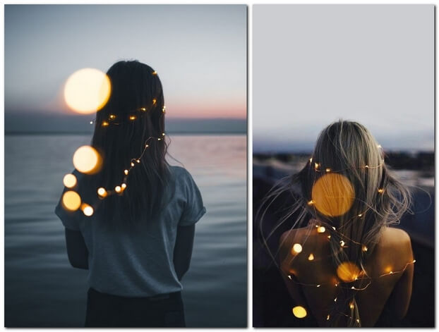 Гирлянда и боке