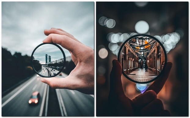 Необычная композиция кадра