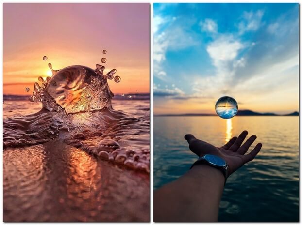 Шарик из стекла