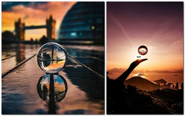 Шарик из стекла