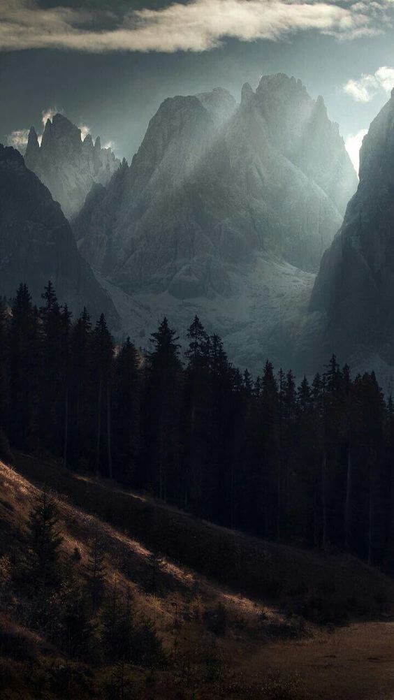 Горы зимой фото