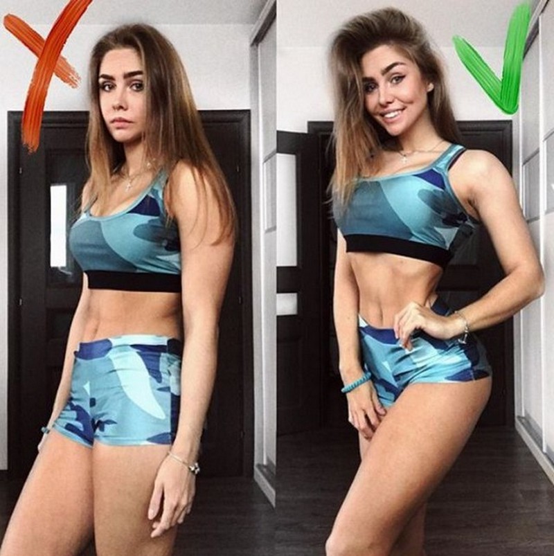 Женская поза