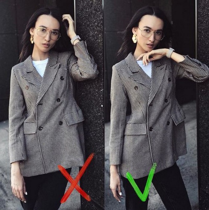 Девушка стоит