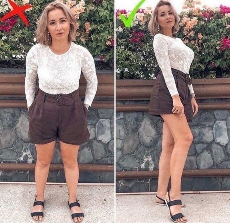 Поза для фотосессии полных женщин