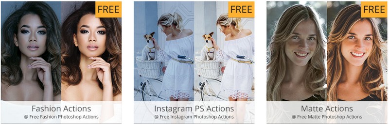 Бесплатные экшены для Фотошопа